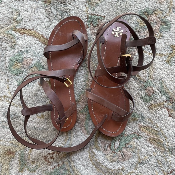 Tory Burch Shoes - Tory Burch Leather Gladiator Sandals size 11